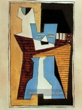  guitare - Guitare et compotier sur une tisch 1920 kubismus Pablo Picasso
